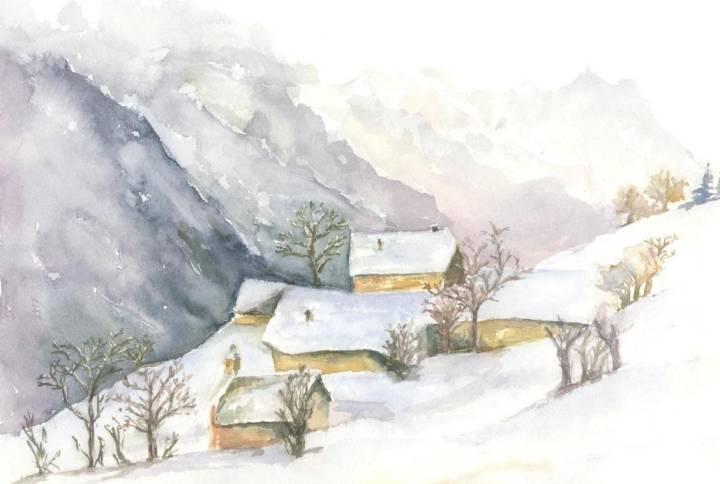 Hameau de montagne par Thierry 